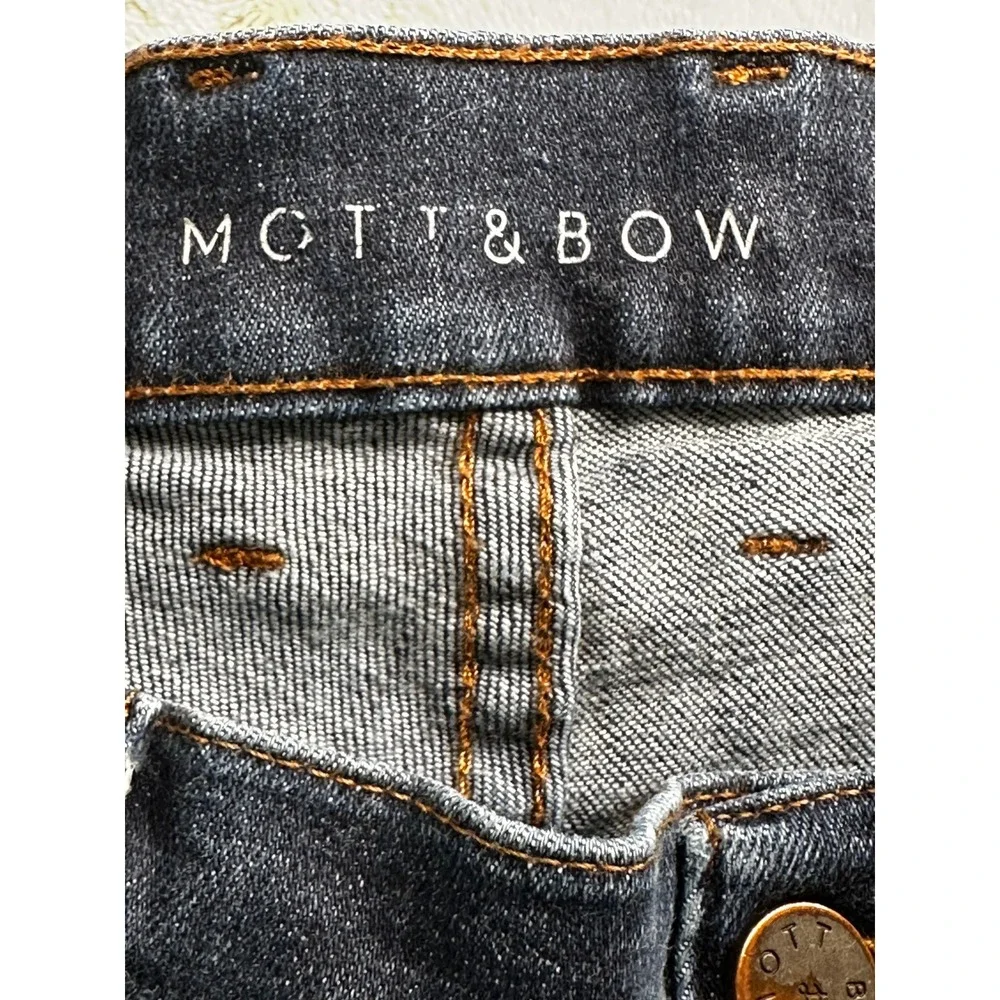 Mott & Bow Straight Jeans Mens 38x32 Dark Wash Straight Leg Denim Pants